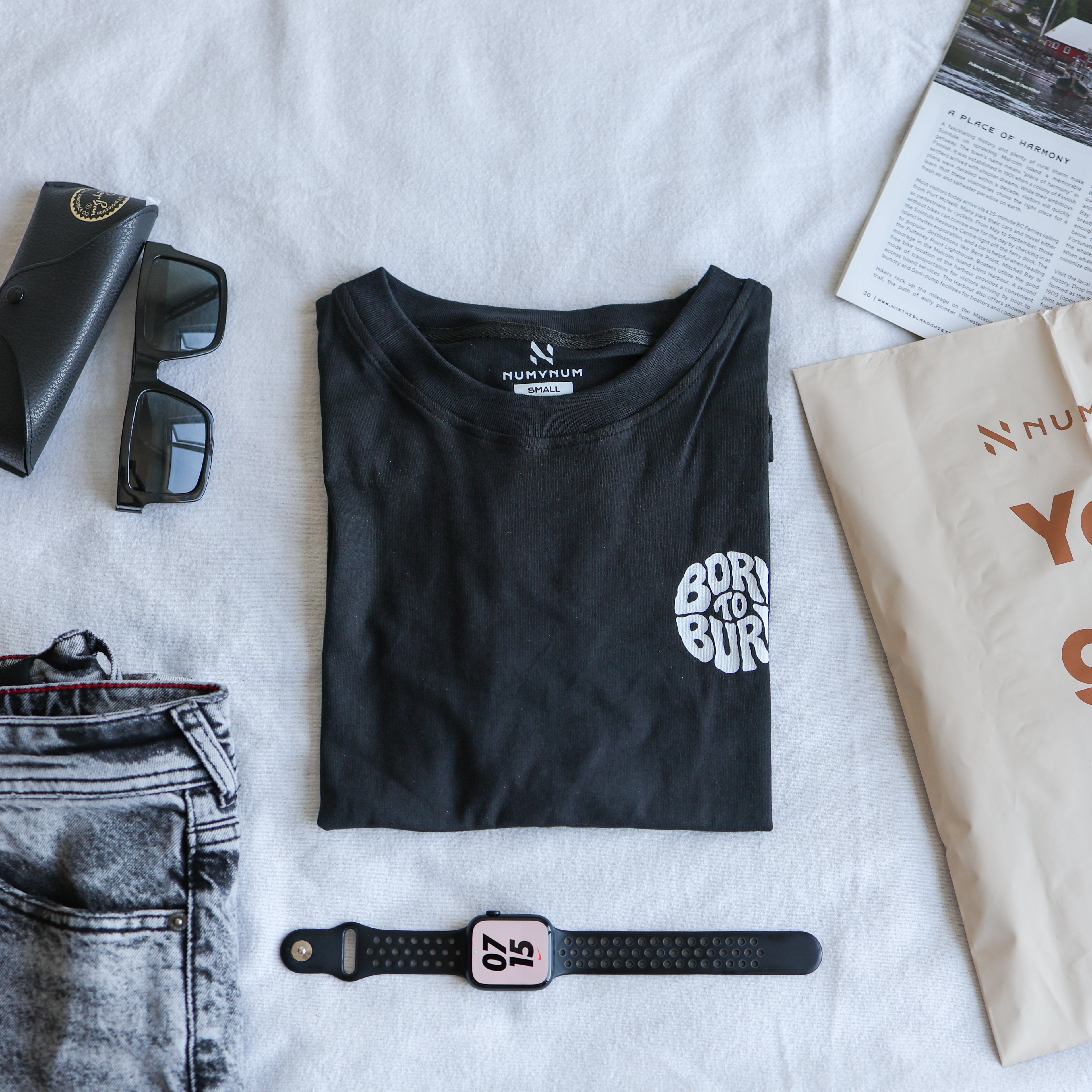 Born to Burn Boxy Tee - Black