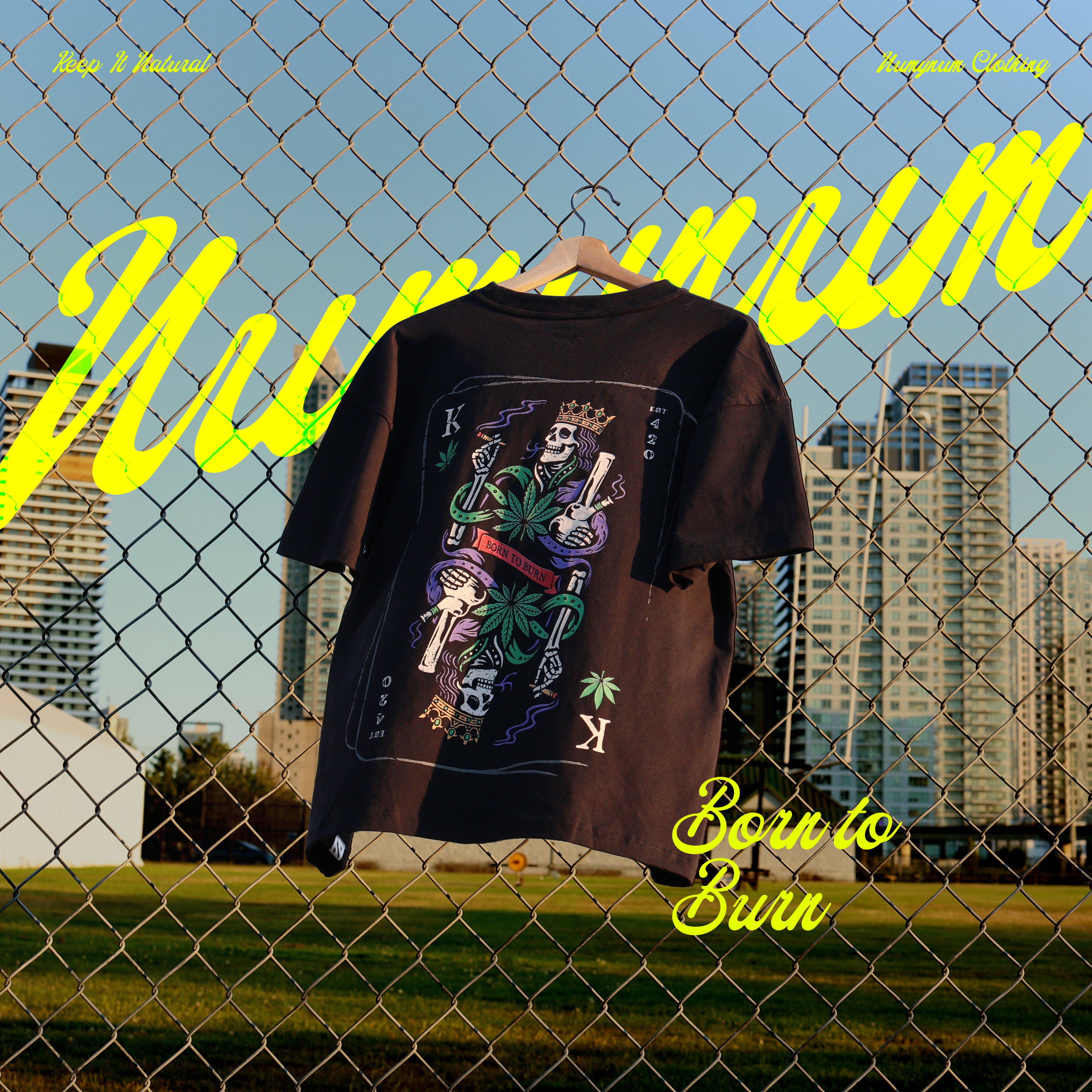 Born to Burn Boxy Tee - Black